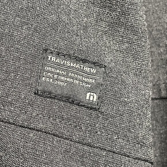 Travis Mathew Jacket Mens Large Gray Full Zip Flight Golf Santiago Reversible - Picture 3 of 6